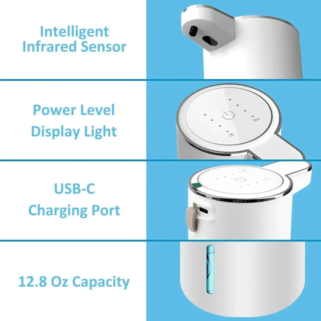 PulseWellness Automatic Touchless Foaming Soap Dispenser