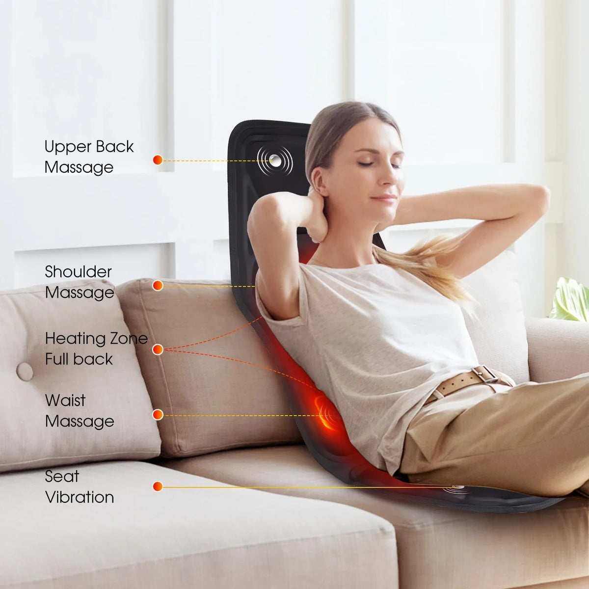 Pro Infrared Back & Neck Massage Cushion