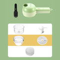 PulseWellness 4-in-1 Wireless Electric Vegetable Cutter & Food Chopper
