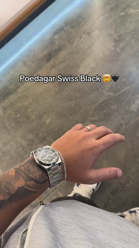 POEDAGAR Luxury Men's Quartz Wristwatch Waterproof Luminous Date Week Man Watch Stainless Steel Business Fashion Watches For Men
